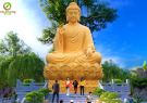 Thi công tượng Phật Thích Ca chùa La Hán tại Sóc Trăng