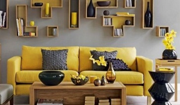 Ý tưởng trang trí nội thất màu vàng chanh